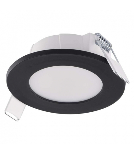 Oczko LED LORI czarne, okrągłe, 4,5W CCT EMOS ZV1164