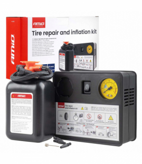 Zestaw naprawczy do opon z kompresorem 31mm 12V AMiO 04930
