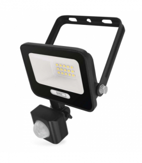 Naświetlacz LED GLARO PIR 10 W, czarny, IP54, 1000 lm, neutralna biel EMOS ZS2314B