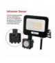 Naświetlacz LED GLARO PIR 20 W, czarny, IP54, 2000 lm, neutralna biel EMOS ZS2324B - zdjęcie 17