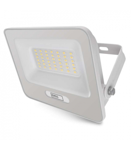 Naświetlacz LED GLARO 30W, biały, IP65, 3000 lm, neutralna biel EMOS ZS2234W