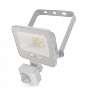 Naświetlacz LED GLARO PIR 10 W, biały, IP54, 1000 lm, neutralna biel EMOS ZS2314W