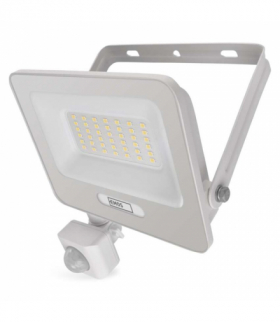 Naświetlacz LED GLARO PIR 30 W, biały, IP54, 3000 lm, neutralna biel EMOS ZS2334W