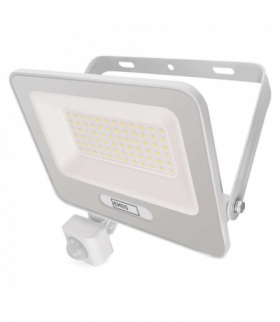 Naświetlacz LED GLARO PIR 50 W, biały, IP54, 5000 lm, neutralna biel EMOS ZS2344W