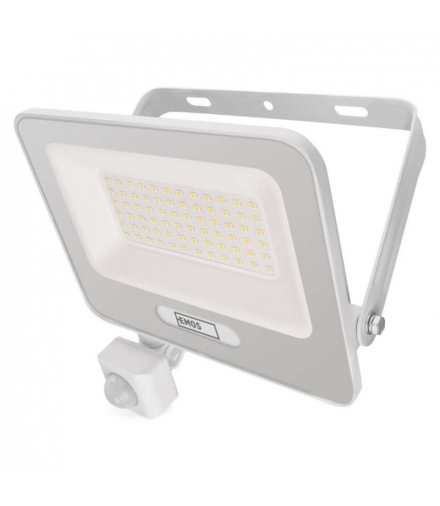 Naświetlacz LED GLARO PIR 50 W, biały, IP54, 5000 lm, neutralna biel EMOS ZS2344W
