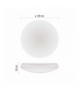 Oprawa sufitowa LED TIVI, MW sensor, okrągła biała 8,6W, IP44, neutralna biel, czujnik MW EMOS ZM3406M - zdjęcie 5