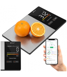 Waga kuchenna dietetyczna, fit z bluetooth i wyświetlaczem LCD, precyzyjna 1g, 5kg, Ruhhy 24632