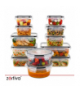 Pojemniki na żywność, zestaw 12szt. BPA Free, Lunchbox, mikrofala, zmywarka, zamrażarka, Zortiva 19414 - zdjęcie 9