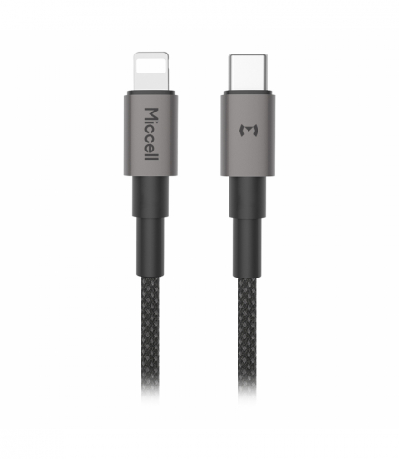 Kabel USB-C - Lightning Miccell VQ-D34, 30W, 1,2m, czarny Orno VQ-D34-003760