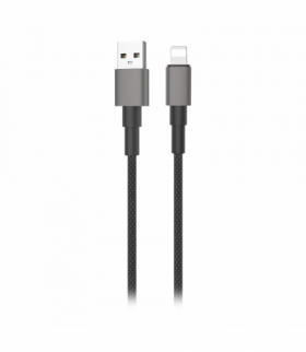 Kabel USB-A - Lightning Miccell VQ-D34, 2,4A, 1,2m, czarny Orno VQ-D34-003758