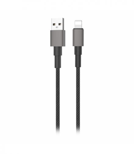 Kabel USB-A - Lightning Miccell VQ-D34, 2,4A, 1,2m, czarny Orno VQ-D34-003758