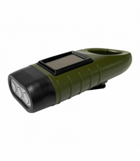 Latarka LED z korbką i panelem solarnym, 50 lm, IP42, 6000 K, 40 mAh Orno LT-33