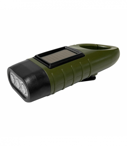 Latarka LED z korbką i panelem solarnym, 50 lm, IP42, 6000 K, 40 mAh Orno LT-33
