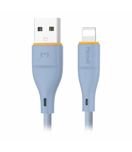 Kabel USB-A - Lightning Miccell VQ-D06, 2,4A, 1m, niebieski Orno VQ-D06-004032