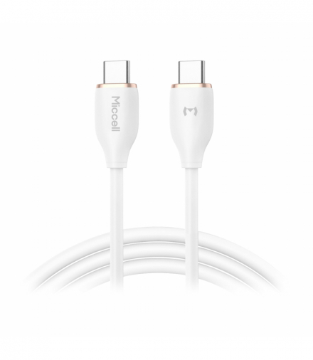 Kabel USB-C - USB-C Miccell VQ-D09, 60W, 1,5m, biały Orno VQ-D09-004051