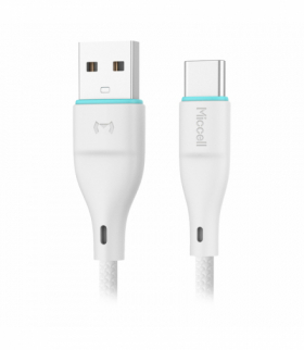 Kabel USB-A - USB-C Miccell VQ-D06, 2,4A, 1m, biały Orno VQ-D06-004034