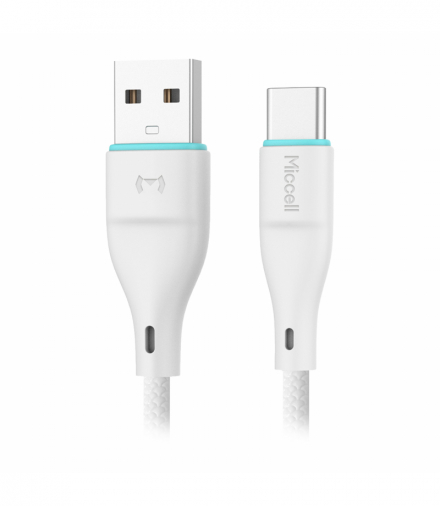 Kabel USB-A - USB-C Miccell VQ-D06, 2,4A, 1m, biały Orno VQ-D06-004034