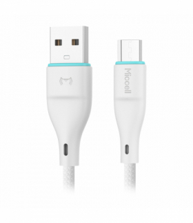 Kabel USB-A - microUSB Miccell VQ-D06, 2,4A, 1m, biały Orno VQ-D06-004040