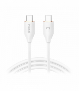 Kabel USB-C - USB-C Miccell VQ-D09, 100W, 1,5m, biały Orno VQ-D09-004050