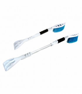 Szczotka zmiotka skrobaczka do szyb śniegu lodu PREMIUM M1 ABS teleskopowa 660-890 mm AMiO 01467