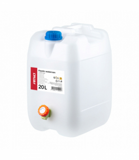 Kanister zbiornik plastikowy na wodę z kranem 20L biały AMiO 05144