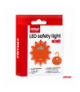 Samochodowa lampa awaryjna akumulatorowa z funkcją latarki LED 12SMD+3SMD 650mAh (BATT) światło czerwone AMiO 04673 - zdjęcie 9