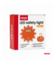 Samochodowa lampa awaryjna akumulatorowa z funkcją latarki 12SMD+3SMD 650mAh światło pomarańczowe AMiO 04829 - zdjęcie 8