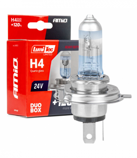 Żarówki halogenowe H4 24V 75/70W LumiTec LIMITED +120% DUO AMiO 04951