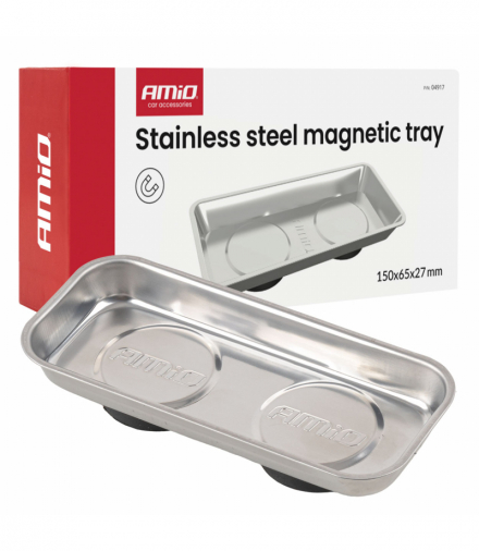 Miska magnetyczna ze stali nierdzewnej 150x65x27mm AMiO 04917
