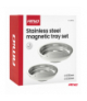 Zestaw misek magnetycznych ze stali nierdzewnej 110mm 150mm AMiO 04916 - zdjęcie 7