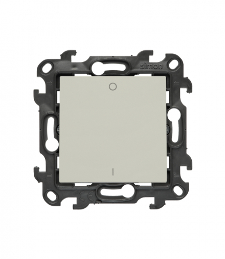 Łącznik dwubiegunowy z podświetleniem LED, kaszmirowy Simon 24 NW2L.01/42