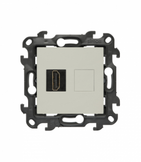 Gniazdo HDMI 2.1 pojedyncze, kaszmirowy, HDMI 2.1 Simon 24 NGHDMI121.01/42