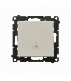 Łącznik krzyżowy z podświetleniem LED, kaszmirowy Simon 55 TW7L.01/142