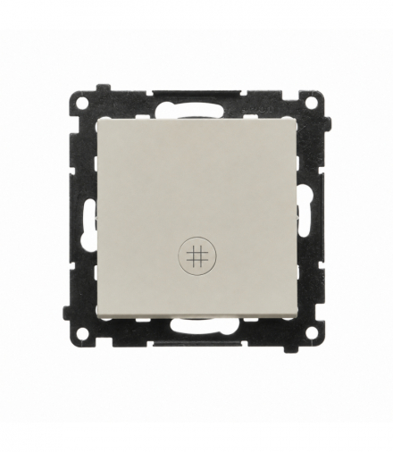 Łącznik krzyżowy z podświetleniem LED, kaszmirowy Simon 55 TW7L.01/142
