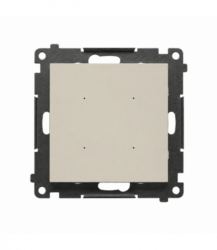 Sterownik pojedynczy oświetleniowy z wbudowanym pomiarem energii, sterowany smartfonem Wi-Fi - SWITCH, Simon 55 GO, 16A, IP20, kaszmirowy Simon 55 GO TEW1W.01/142