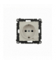 Gniazdo z uziemieniem z wbudowanym pomiarem energii, sterowane smartfonem [Wi-Fi] – SOCKET, Simon 55 GO, IP20, 16A, kaszmirowy Simon 55 GO TEGZ1W.02/142 - zdjęcie 1