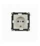 Gniazdo z uziemieniem z wbudowanym pomiarem energii, sterowane smartfonem [Wi-Fi] – SOCKET, Simon 55 GO, IP20, 16A, kaszmirowy Simon 55 GO TEGSZ1W.02/142 - zdjęcie 1
