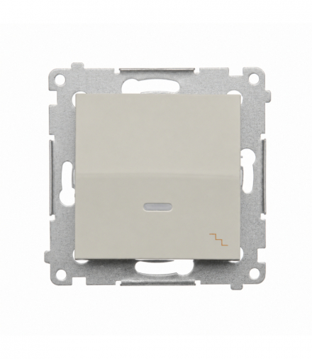 Łącznik schodowy z podświetleniem LED, 16AX, kaszmirowy Simon 54 DW6AL.01/42