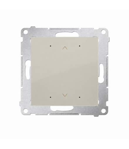 Sterownik do rolety, żaluzji, markiz, firan, sterowany smartfonem [Wi-Fi] SHUTTER, 2 x 6A, IP20, kaszmirowy Simon 54 GO DEZ1W.01/42