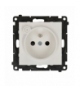 Gniazdo z uziemieniem z wbudowanym pomiarem energii, sterowane smartfonem [Wi-Fi] SOCKET, bolec uziemiający, 250V, 16A, moduł, jasnoszary mat Simon 55 GO TEGZ1W.02/114 - zdjęcie 1