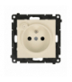Gniazdo z uziemieniem z wbudowanym pomiarem energii, sterowane smartfonem [Wi-Fi] SOCKET, bolec uziemiający, 250V, 16A, moduł, szampański mat Simon 55 GO TEGZ1W.02/144 - zdjęcie 1