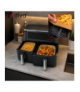 Wkład do Air Fryer, papierowy, silikonowany do frytownicy podwójnej 20x20cm - 100szt. + 19.5x13cm - 50szt. Zortiva 19418 - zdjęcie 23
