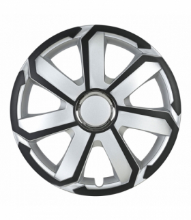 Kołpak samochodowy AEROSPIN 15" cali czarno-srebrny Leoplast L58342