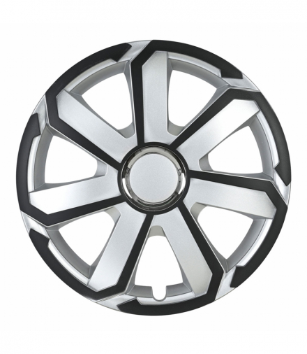 Kołpak samochodowy AEROSPIN 15" cali czarno-srebrny Leoplast L58342