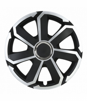 Kołpak samochodowy AEROSPIN 16" cali czarno-srebrny Leoplast L58344