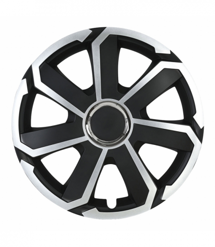 Kołpak samochodowy AEROSPIN 16" cali czarno-srebrny Leoplast L58344