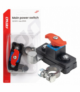 Główny wyłącznik prądu hebel akumulatora 12V 24V 250A AMiO 04831