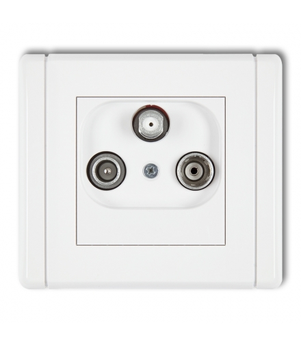 FLEXI Gniazdo abonenckie RTV-SAT końcowe (2 wejścia antenowe) Karlik FGST