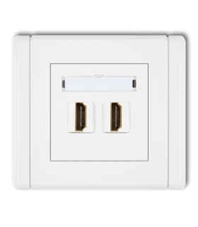 FLEXI Gniazdo podwójne HDMI 2.0 Karlik FHDMI-2