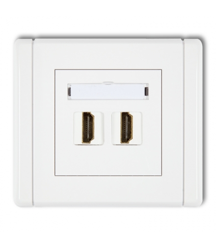 FLEXI Gniazdo podwójne HDMI 2.0 Karlik FHDMI-2